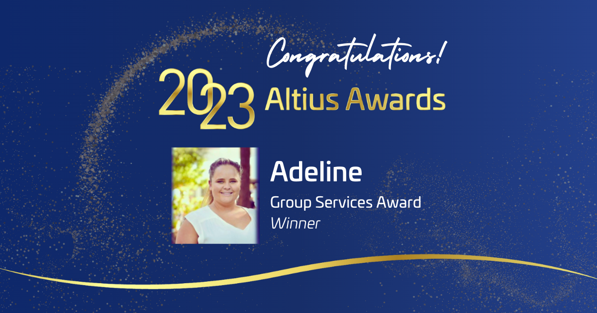 Congratulations to the Winner of the 2023 Altius Group Group Services Award